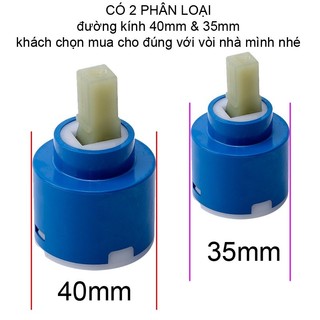Ruột Lõi vòi sen gật gù nóng lạnh - Đường kính lõi 40mm và 35mm