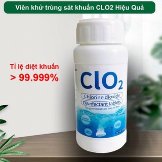 Chai 100 Viên xủi CLO2 Xịt khử khuẩn, sát khuẩn đa năng tiện dụng