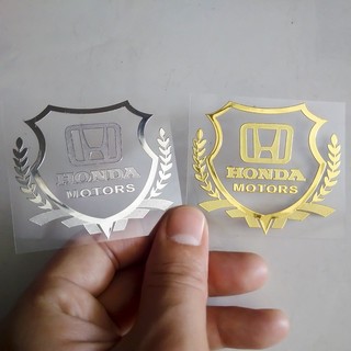 Tem nhôm Bông lúa Honda H dán xe trang trí