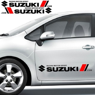 Bộ tem suzuki phản quang dán thân xe hơi