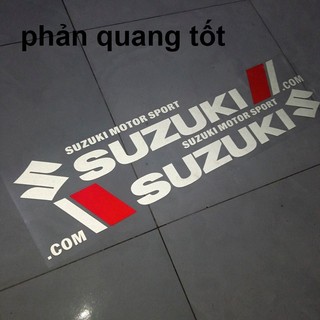 Bộ Tem SUZUKI Phản Quang Dán Thân xe hơi ( giá bán 2 tem )