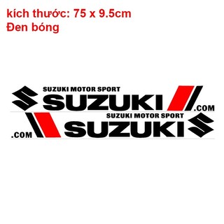 Bộ Tem SUZUKI Phản Quang Dán Thân xe hơi ( giá bán 2 tem )