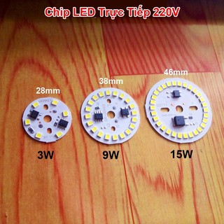 Chip led trực tiếp 220v không driver thay thế cho đèn led bulb, đèn âm trần hỏng