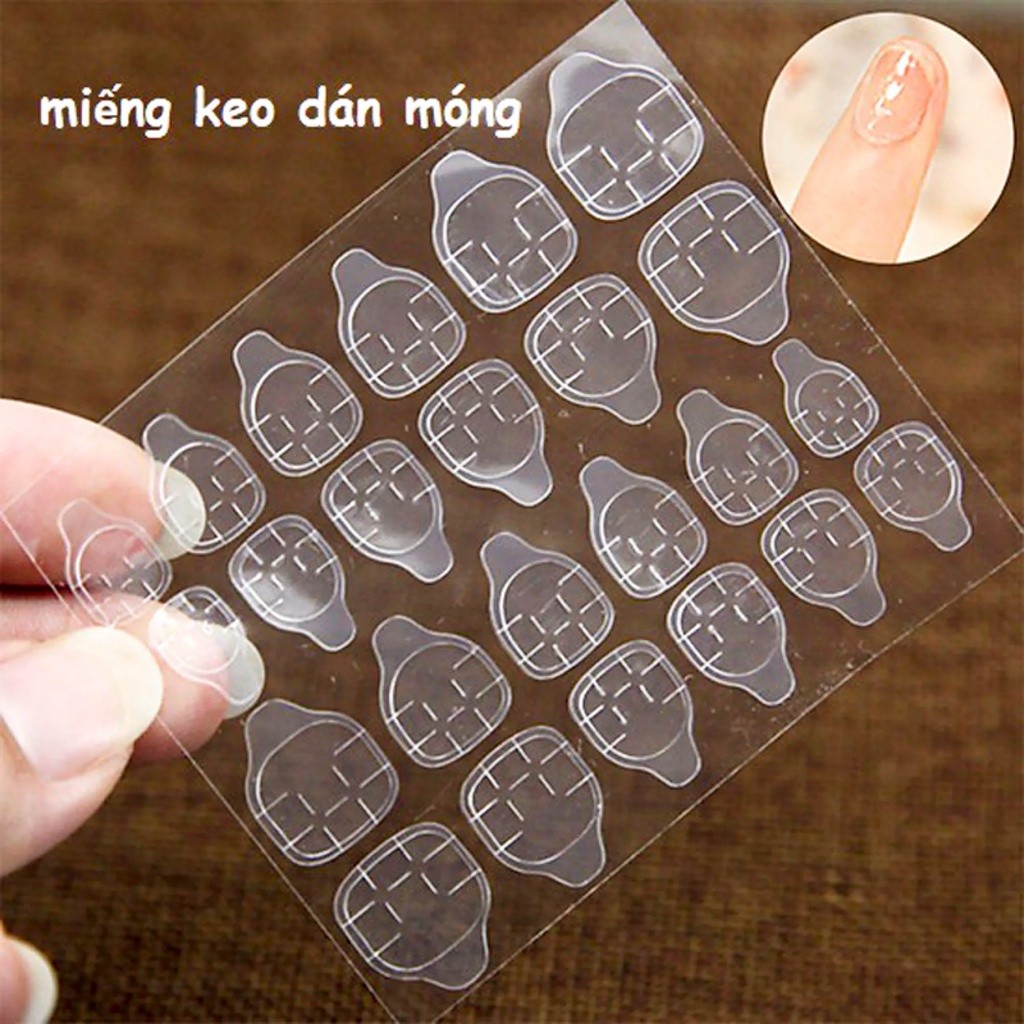 3 bộ 72 miếng keo mềm dán móng giả