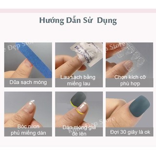 3 bộ 72 miếng keo mềm dán móng giả