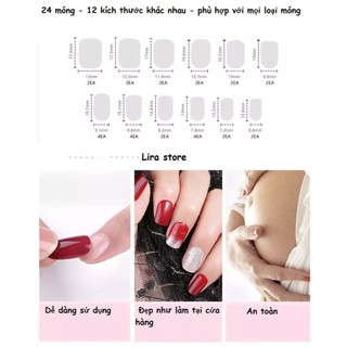 3 bộ 72 miếng keo mềm dán móng giả