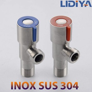 Van nước, khoá nước tam giác inox Thật 100% SUS 304 Loại lõi đồng ( loại tốt ạ )