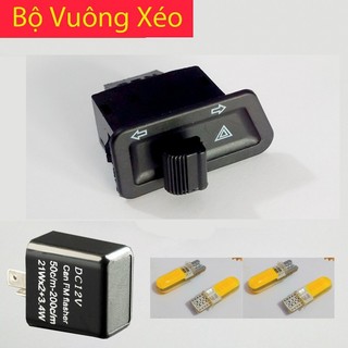 TRỌN Bộ Công Tắc vuông xéo tích hợp hazard gắn như zin cho xe máy Honda-nhiều màu