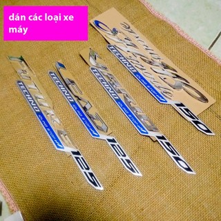 Tem trang trí dán xe TECHNO idling stop 150 - 125