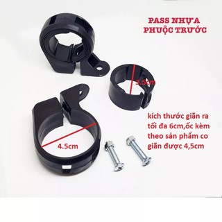 Bộ pass gắn đèn phuộc trước gắn mọi loại xe