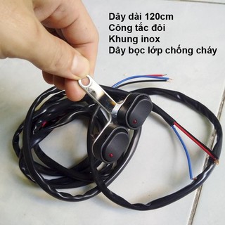 Công Tắc Led đôi chân ốc cho xe máy NK080