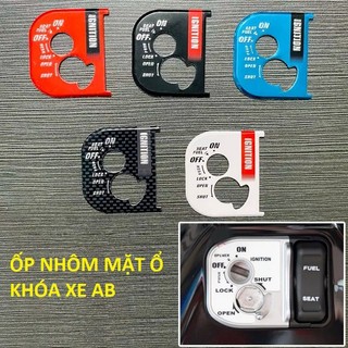 MIẾNG nhôm dán chụp ổ khóa Xe Airblade đời 2015 trở xuống -(AB)