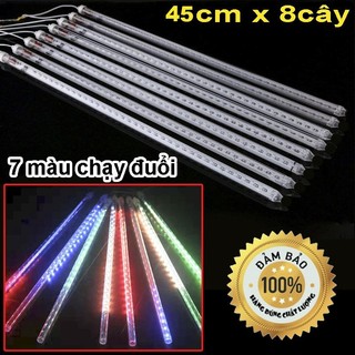 Bộ Đèn LED Sao Băng 8 cây dài 45cm 7 màu chạy đuổi AC220 kín nước