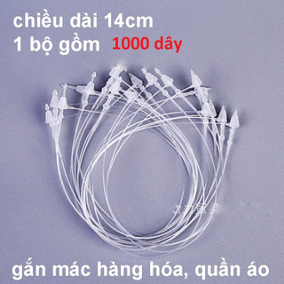 Ti xỏ, dây treo mác quần áo,dây dài 14cm đầu nhọn (1.000 sợi)