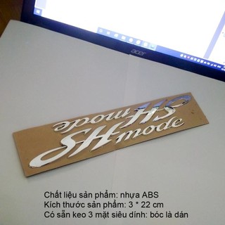 Bộ 2 Tem SH Mode HÀNG ZIN THEO XE hàng bao đẹp (giá sỉ)