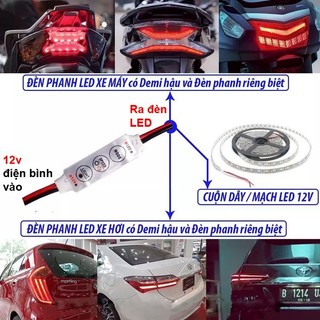 Mạch Nháy 12v Cho bóng LED, đèn phanh xe nhấp nháy, dây LED trang trí
