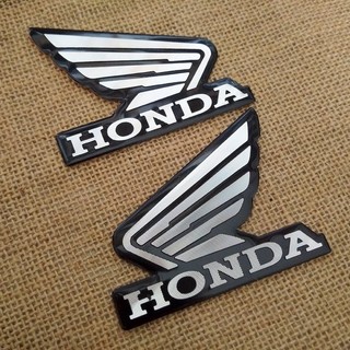 Bộ 2 tem nhôm cánh chim honda - cnc nhôm