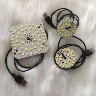 Chip LED 3.7V~5V USB, 24w và 10w 5730 Sáng trắng và vàng, hàn sẵn dây nguồn USB