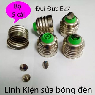 Bộ 5 cái Đuôi đực E27, Sửa và thay thế bóng đèn LED Bulb
