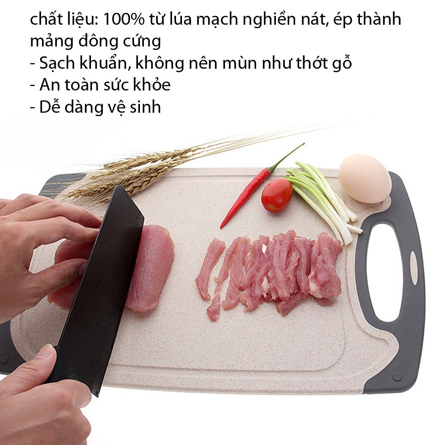 Thớt lúa mạch Chopping Block Nhật Bản 20x31cm