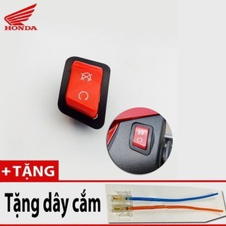 Công tắc Tắt Máy Tạm Thời màu đỏ giống xe SH300i Gắn Cho Các dòng Xe Honda kèm jack cắm