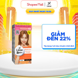 Liese bọt kem nhuộm tóc nâu cam đất 108ml