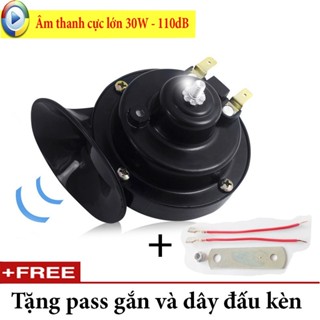  Còi hơi Ốc Sên cho xe máy xe ô tô- Siêu âm thanh 12V YQ-03 