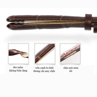 Dây đồng hồ da cao cấp SIZE 18mm (nâu-B805)