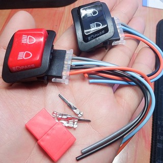 Công tắc Passing, Đá đèn pha xe Wave, Future 125, Winner HONDA đời mới - kèm đủ jack cắm