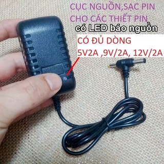 Nguồn đa năng 5v/2a ,9v2a ,12v2a chuẩn các đầu cắm cho các thiết bị