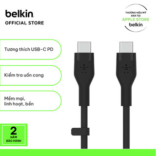 Cáp sạc usb type c - c belkin boostcharge flex siêu dẻo dai 60w 1m