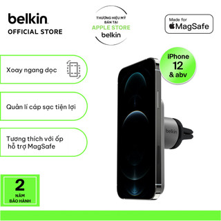 Giá đỡ xe hơi Car Vent Mount PRO Belkin tương thích MagSafe (tương thích iPhone 15)