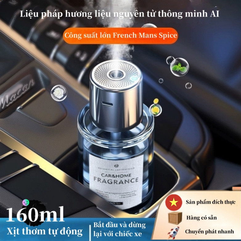 Nước hoa ô tô USB máy xông tinh dầu ô tô Máy phun sương tự động thông minh Máy tạo độ ẩm ô tô Máy tạo hương thơm - Phú