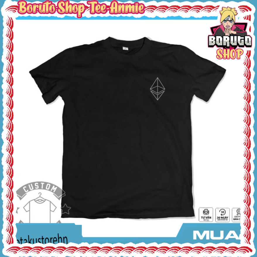 Áo Thun Ethereum Logo Cryptocurrency 474 cực chất giá rẻ siêu HOT BorutoShop