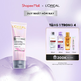 Sữa rửa mặt sáng da L'Oreal Paris Glycolic (AHA) Bright 100ml
