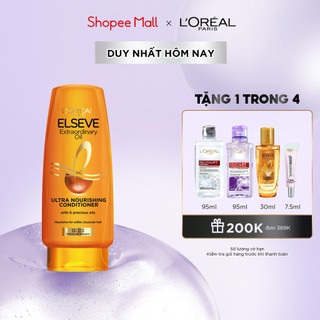 Dầu xả Dưỡng tóc suôn mượt Elseve Extraordinary Oil Ultra-Nourishing Conditioner L’Oréal Paris 280 ml