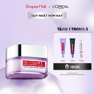Kem dưỡng siêu cấp ẩm căng mượt da và giảm nếp nhăn L'Oreal Paris Revitalift Hyaluronic Acid 50ml