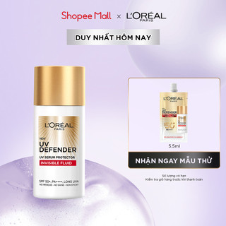 Kem chống nắng x20 thoáng da mỏng nhẹ L'Oreal Paris UV Defender Serum 50ml SPF 50++