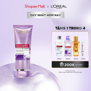 Sữa rửa mặt cấp ẩm L'Oreal Paris Revitalift Hyaluronic Acid 100ml