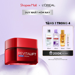 Kem dưỡng săn chắc da và giảm nếp nhăn L'Oreal Paris Revitalift ban đêm 50ml (kem đêm)