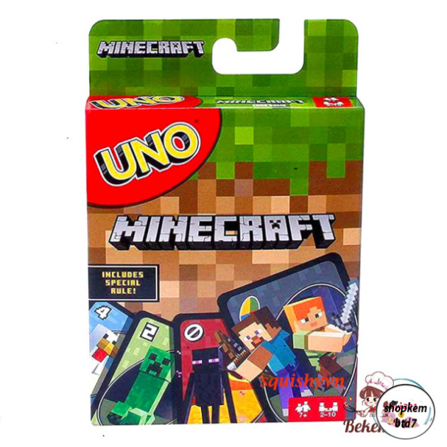 Bộ bài Uno minecraft meme siêu hài hước hài hước