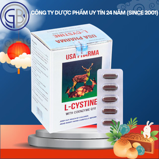 Viên uống L cystine 500mg làm đẹp da, giảm rụng tóc, giảm thâm sạm da chính hãng (1 hộp/60 viên)