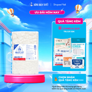 Bông y tế viên Bạch Tuyết - 20mm - 1Kg