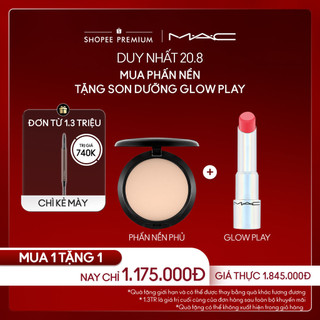  MAC - Bộ 2 món: Phấn nền và Son dưỡng Glow Play