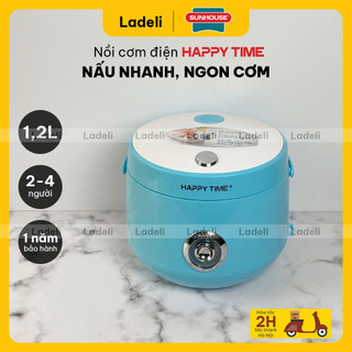 Nồi cơm điện 1.2L SUNHOUSE HappyTime HTD8522G thân nhựa