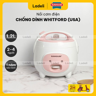Nồi cơm điện 1.2L SUNHOUSE SHD8217W thân nhựa PP siêu bền