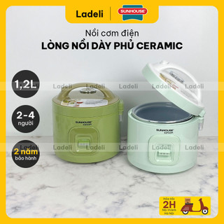 Nồi cơm điện 1.2L SUNHOUSE MAMA SHD8265G / SHD8265B lòng nồi dày