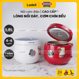 Nồi cơm điện 1.8L SUNHOUSE SHD8606 thân nhựa