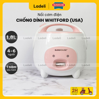 Nồi cơm điện 1.8L SUNHOUSE SHD8607W thân nhựa PP siêu bền