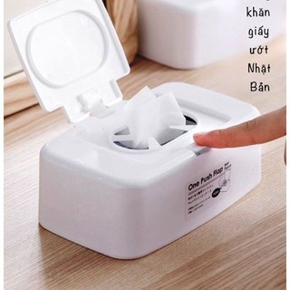 Hộp đựng giấy ướt có nắp bật nội địa Nhật Bản